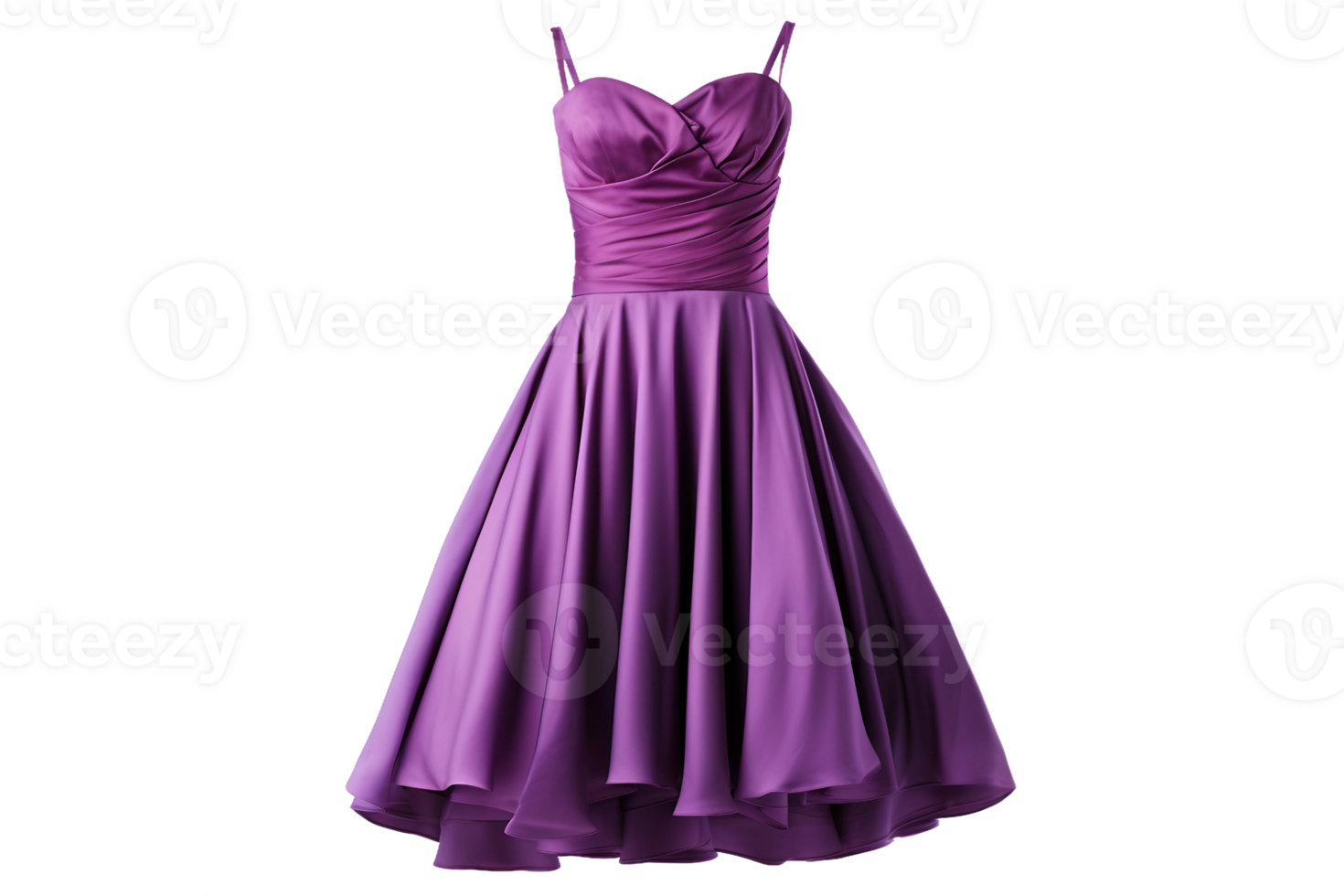 AI generated Purple Dress on a transparent background. png