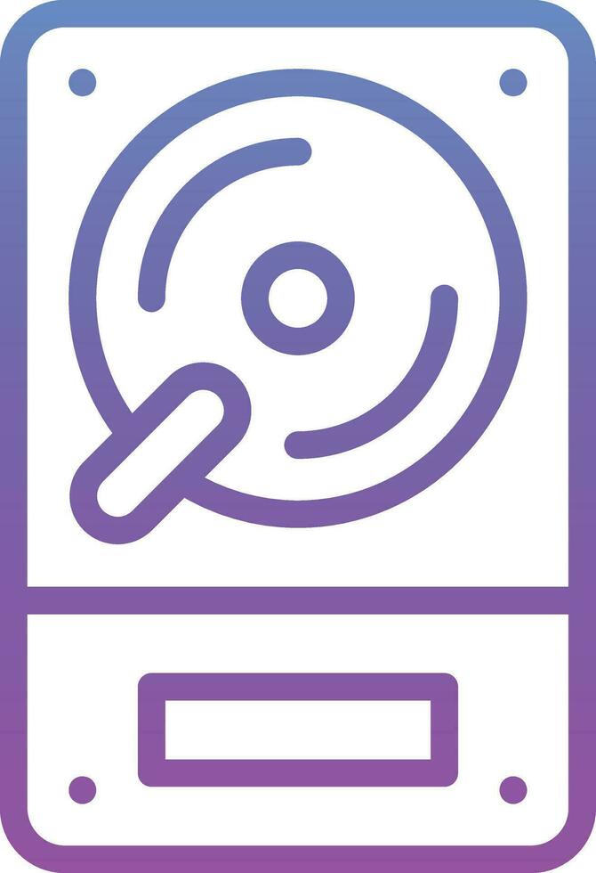 Hard Disk Vector Icon