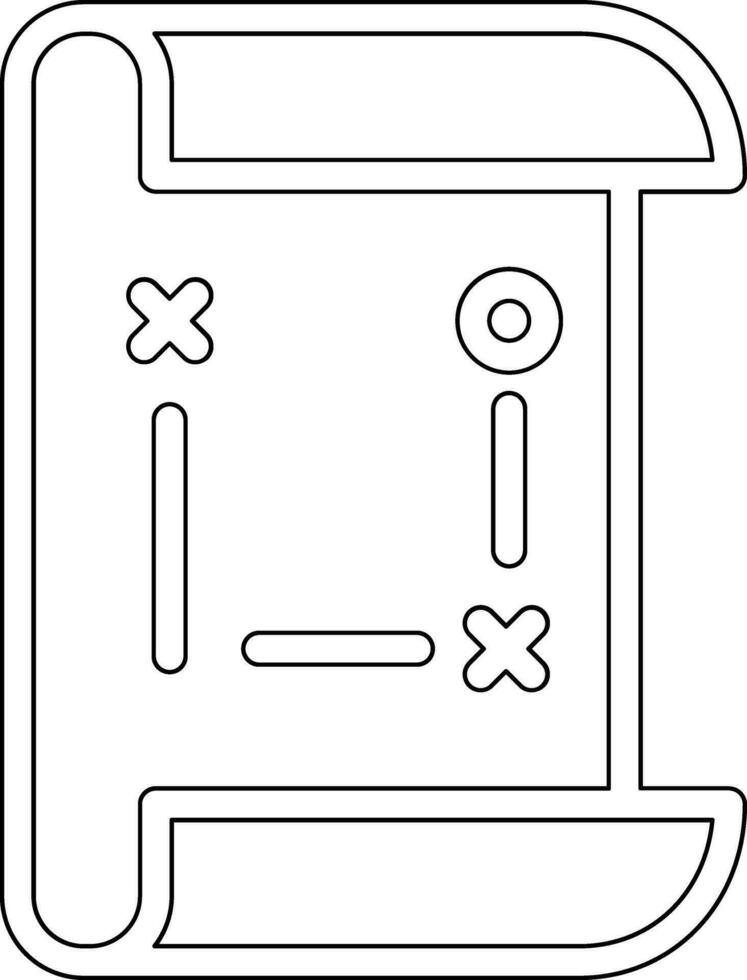 Game Map Vector Icon