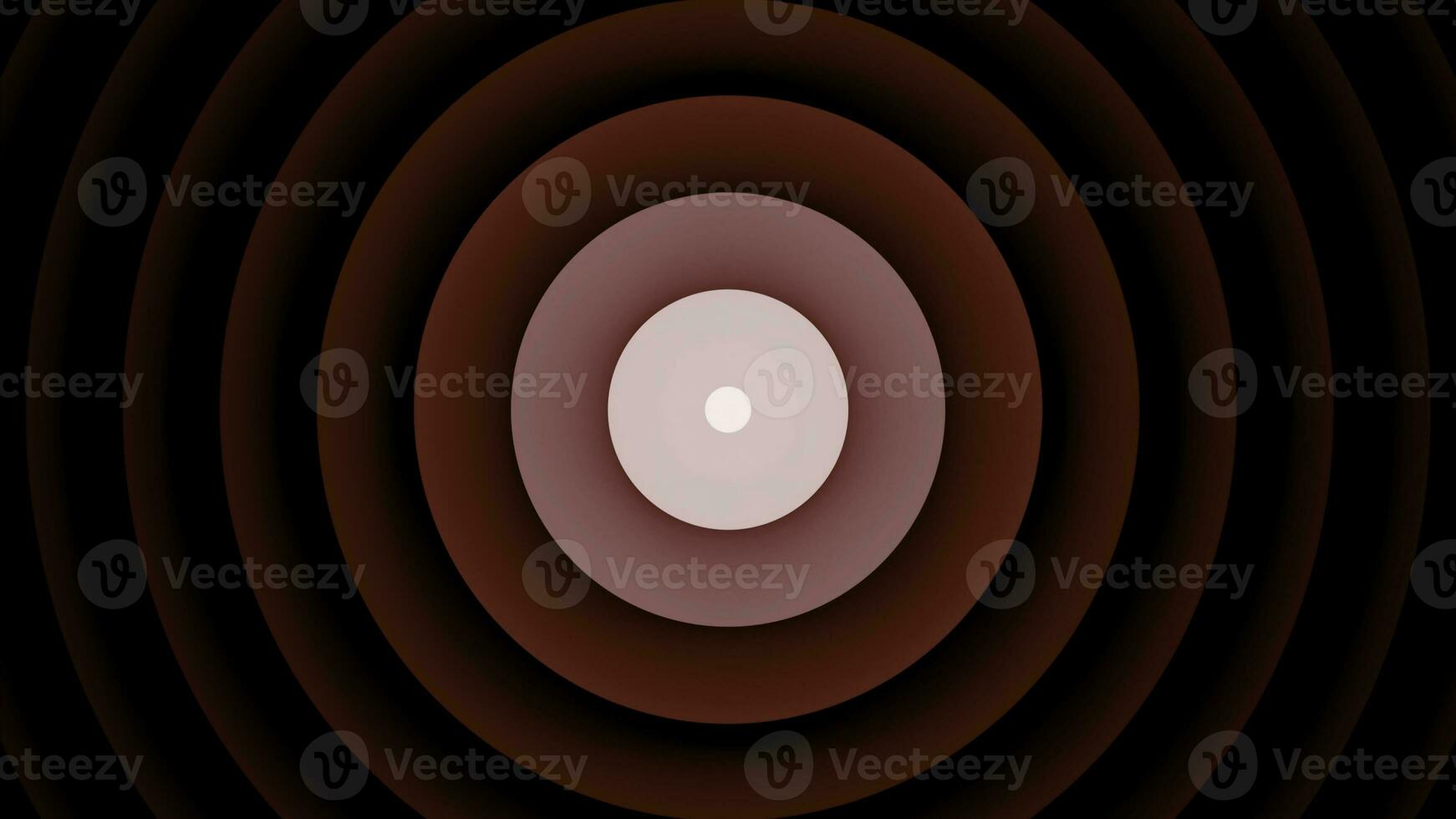 resumen hipnótico círculos parpadeo en oscuro antecedentes. diseño. buscando Radar en sin costura lazo movimiento. foto