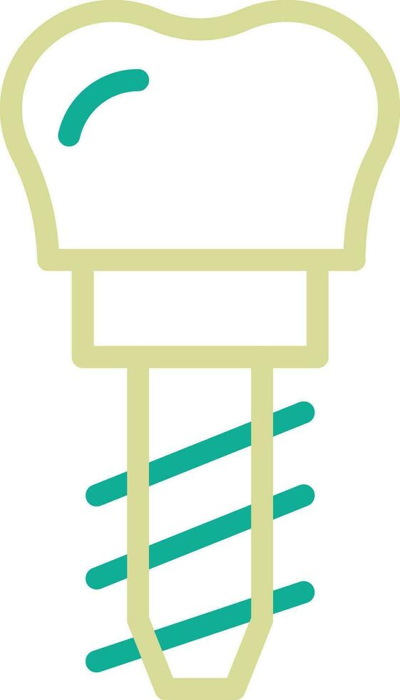 Dental Implant Vector Icon