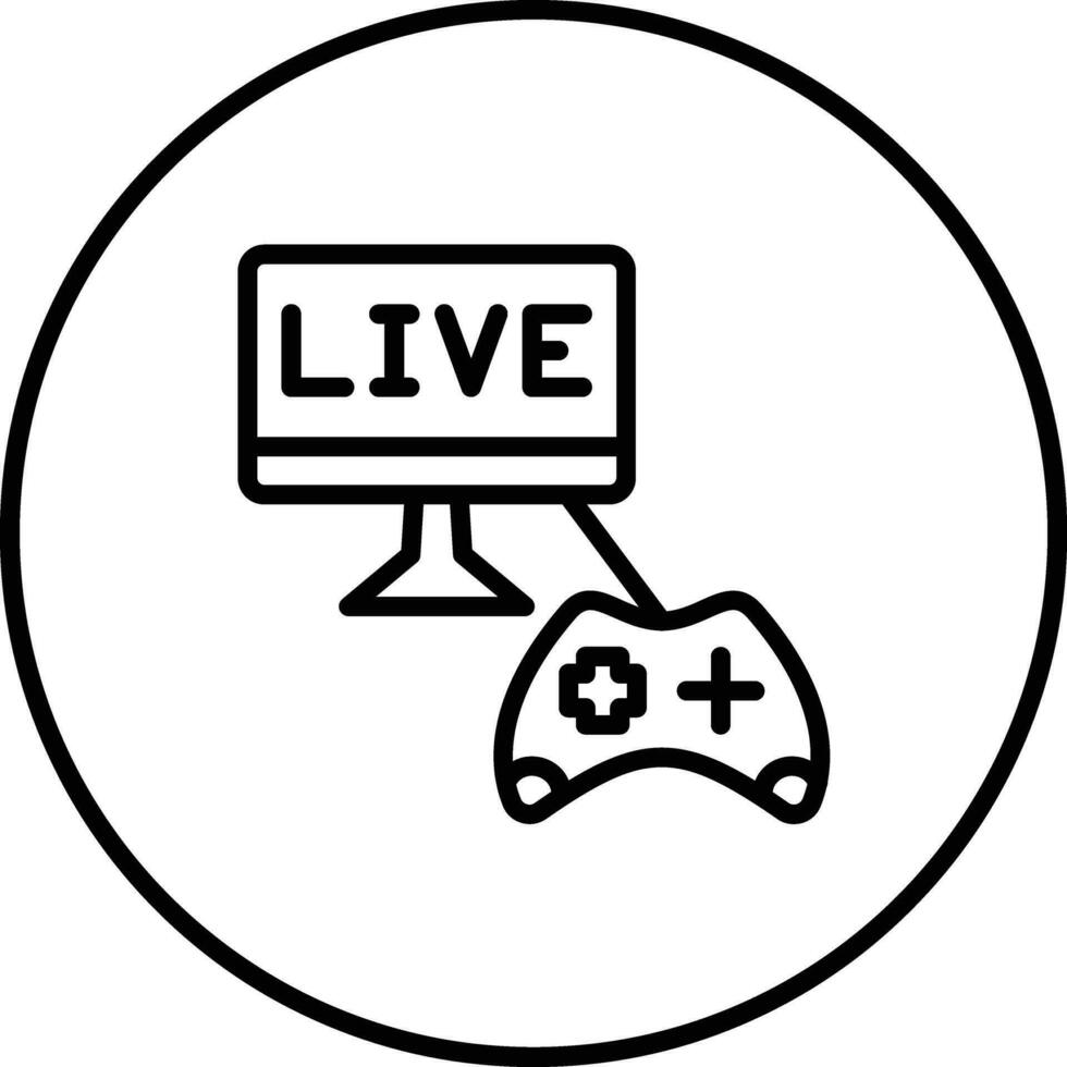 Game Streaming Vector Icon