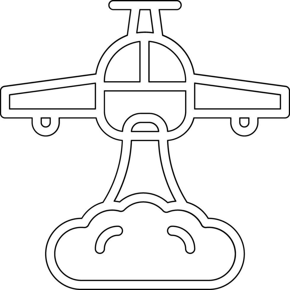 bombero avión vector icono