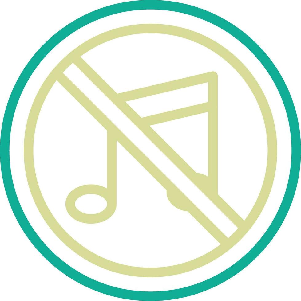No Music Vector Icon