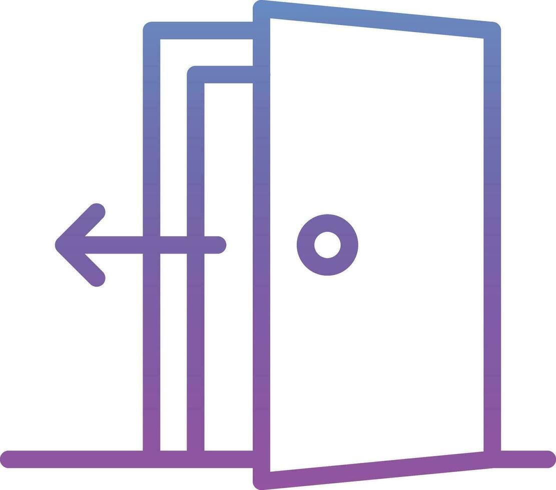 Exit Door Vector Icon