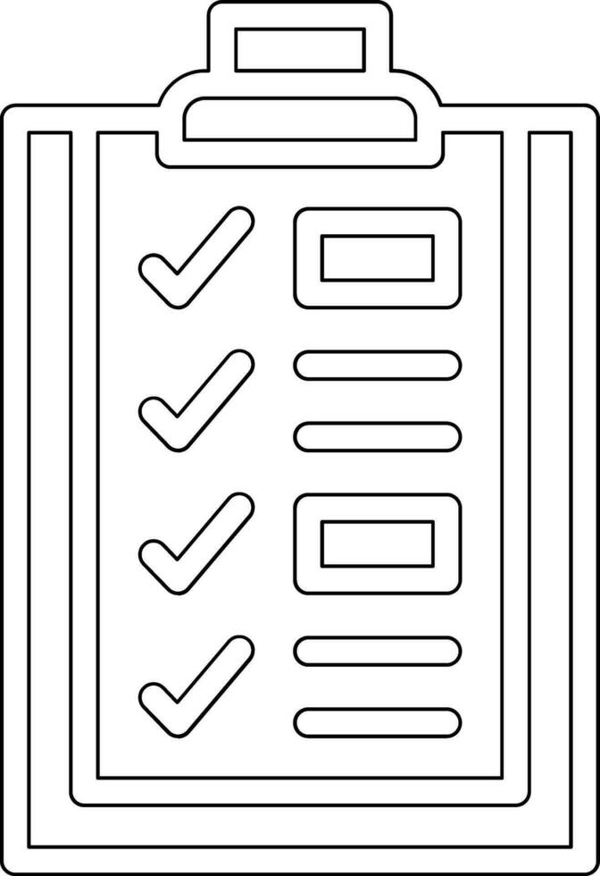 Checklist Vector Icon
