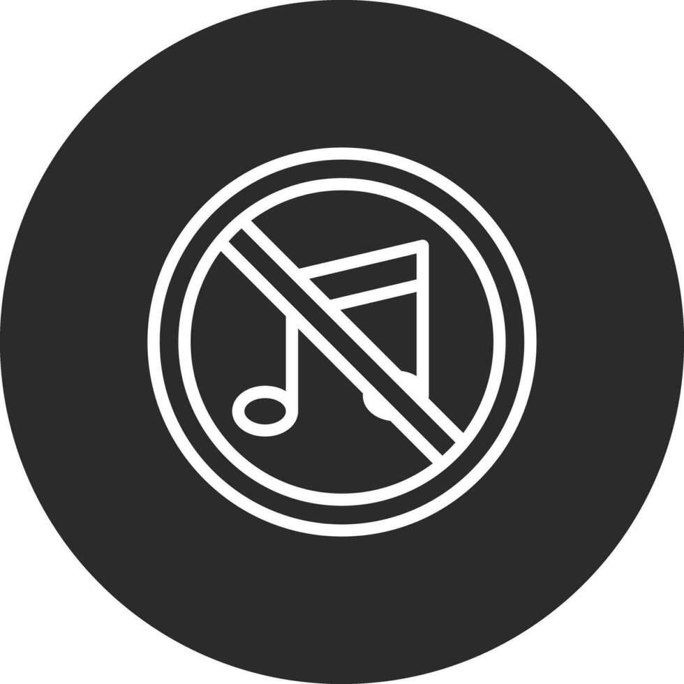 No Music Vector Icon