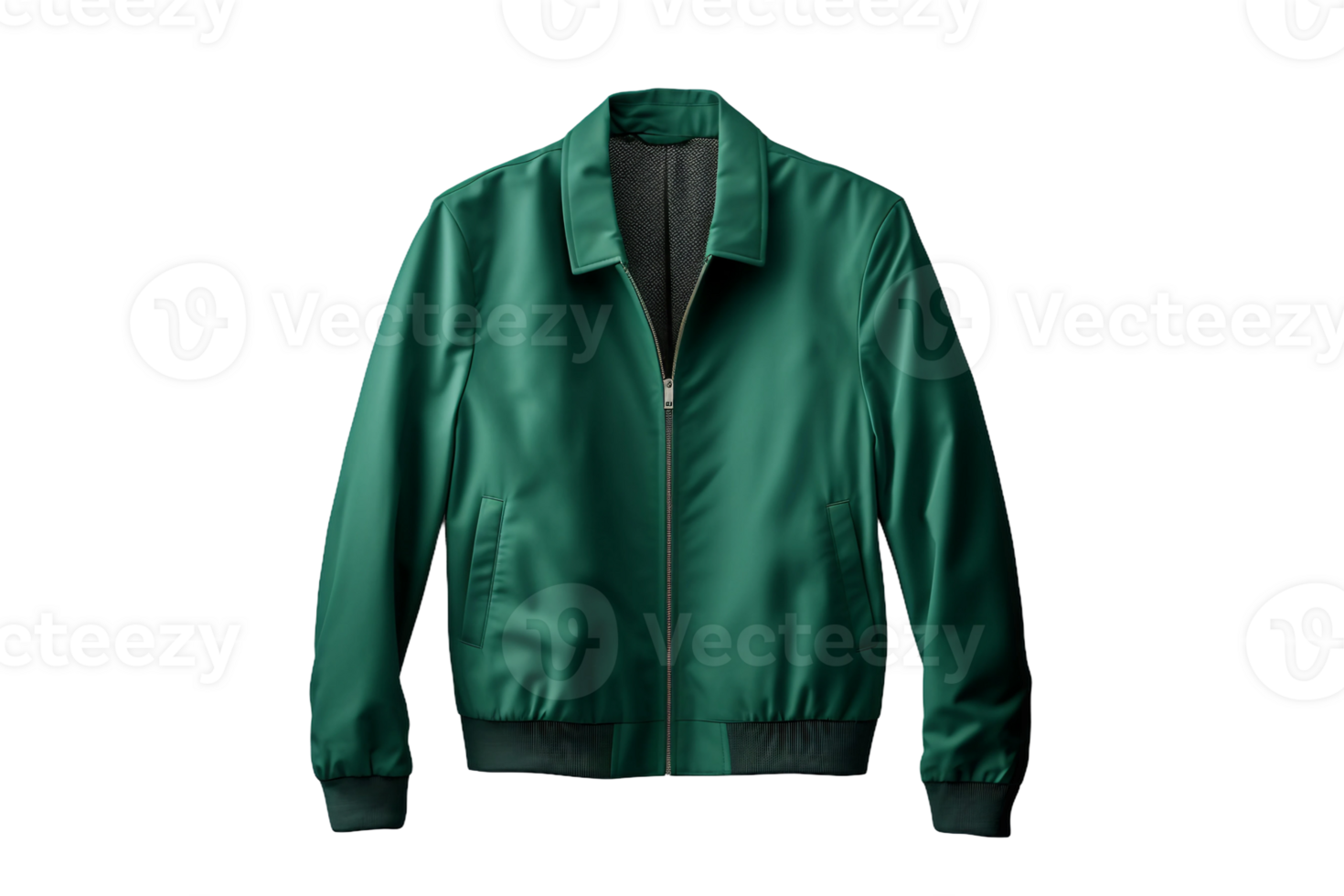 AI generated Green Jacket Elegance on a transparent background. png