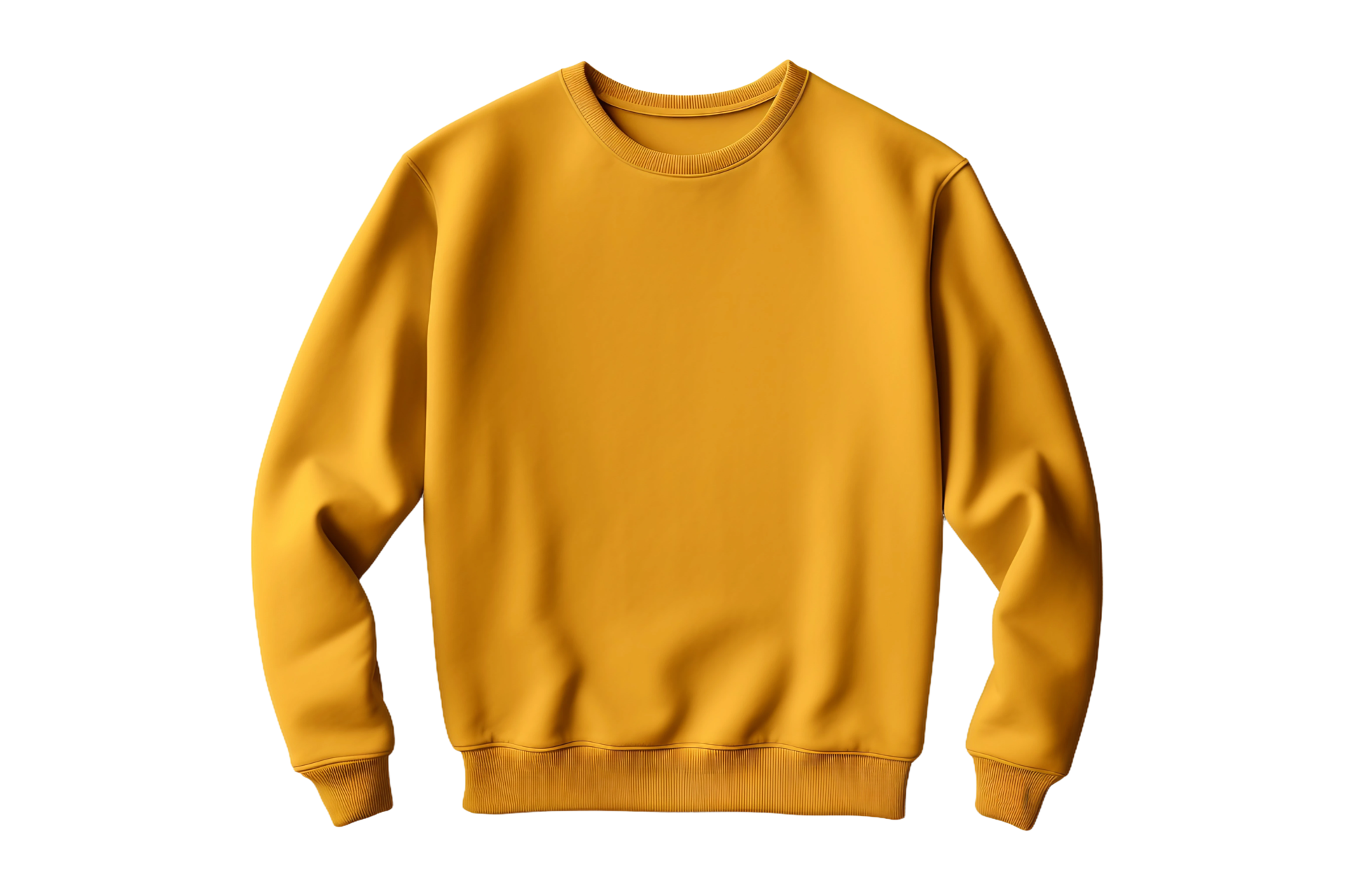 AI generated Mustard Yellow Sweater Style on a transparent background ...