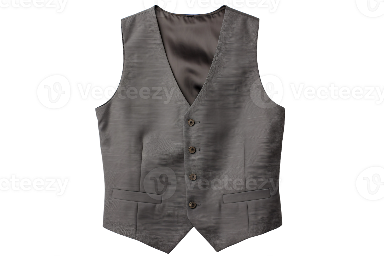 AI generated Stylish Vest Mockup on a transparent background. png