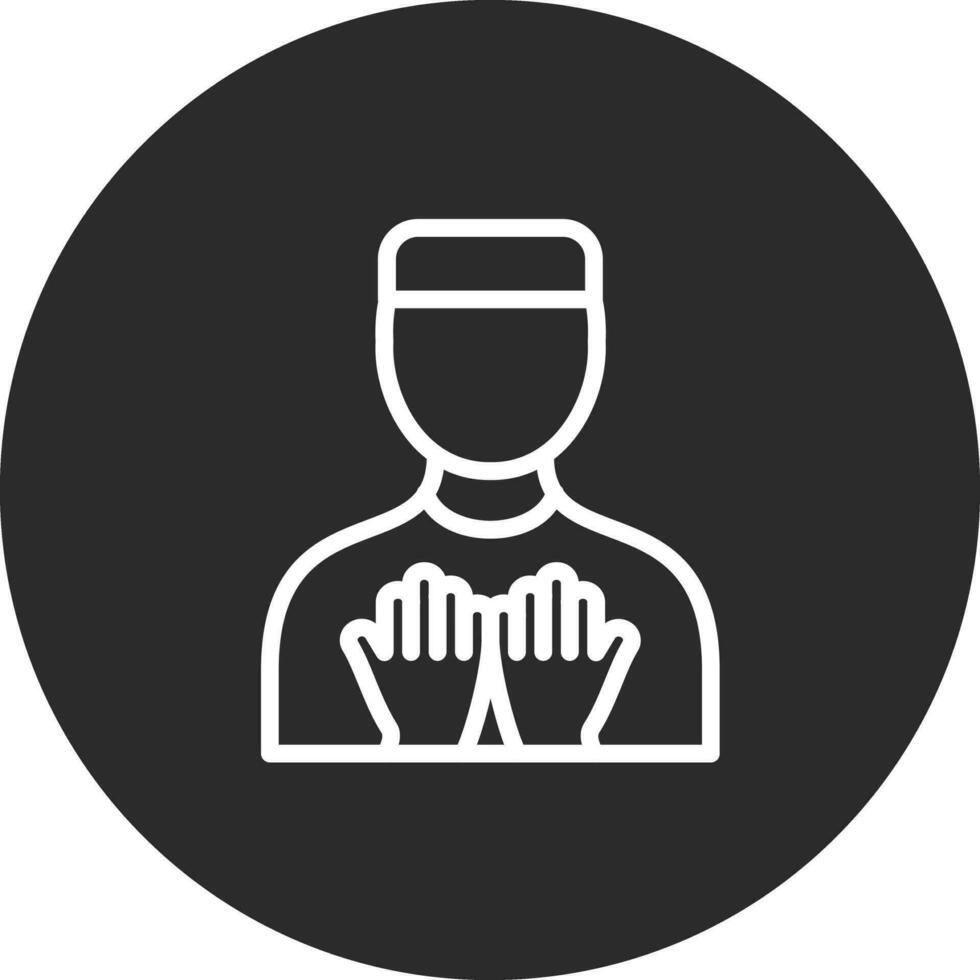 Muslim Praying Vector Icon
