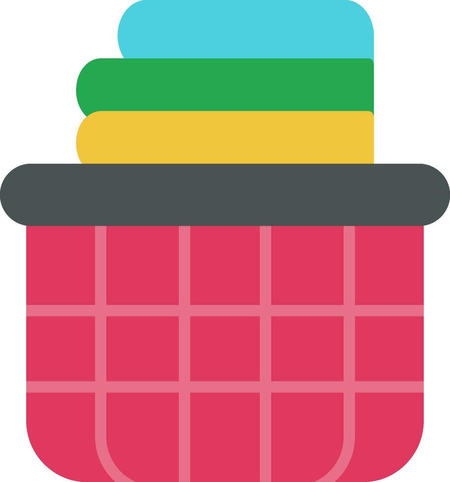 Laundry Basket Vector Icon