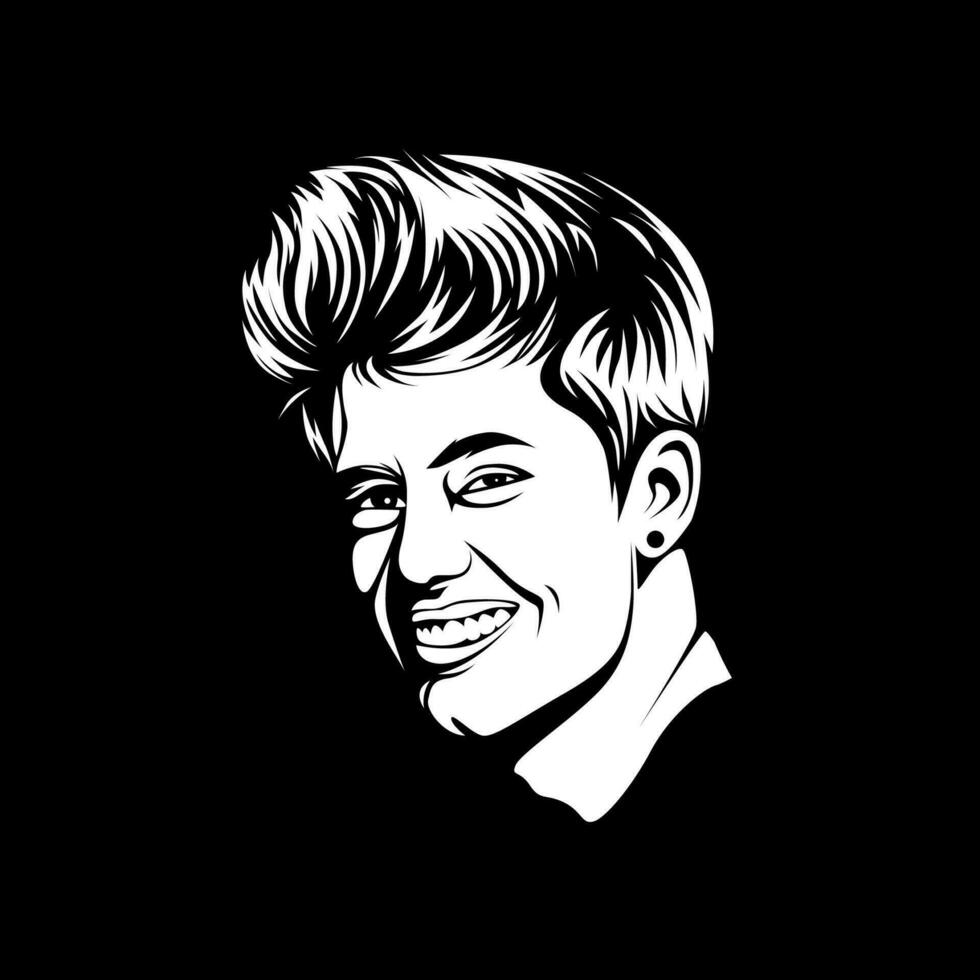 Justin Bieber silhouette vector. Vector eps 10