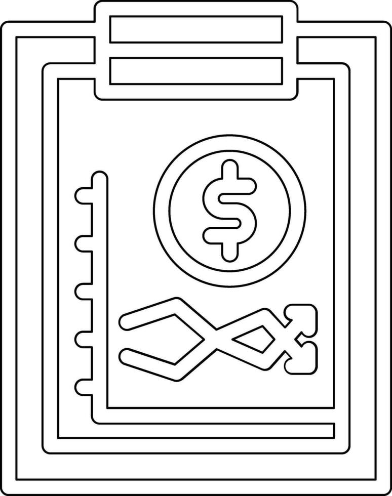 Stock Market Report Vector Icon