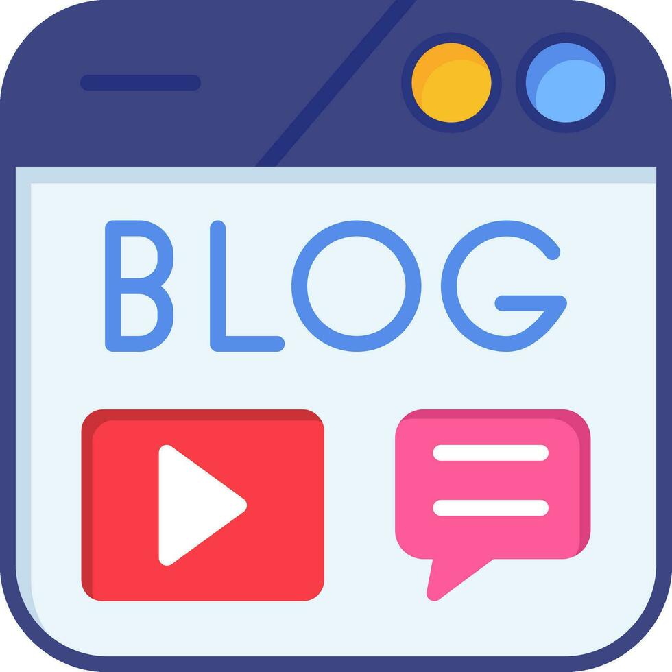 Blogging Vector Icon