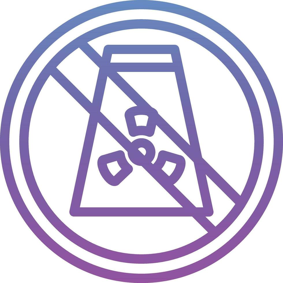 No Fossil Fuels Vector Icon