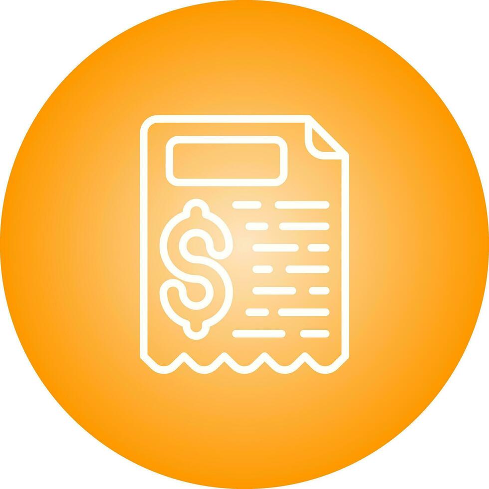Receipt Vector Icon