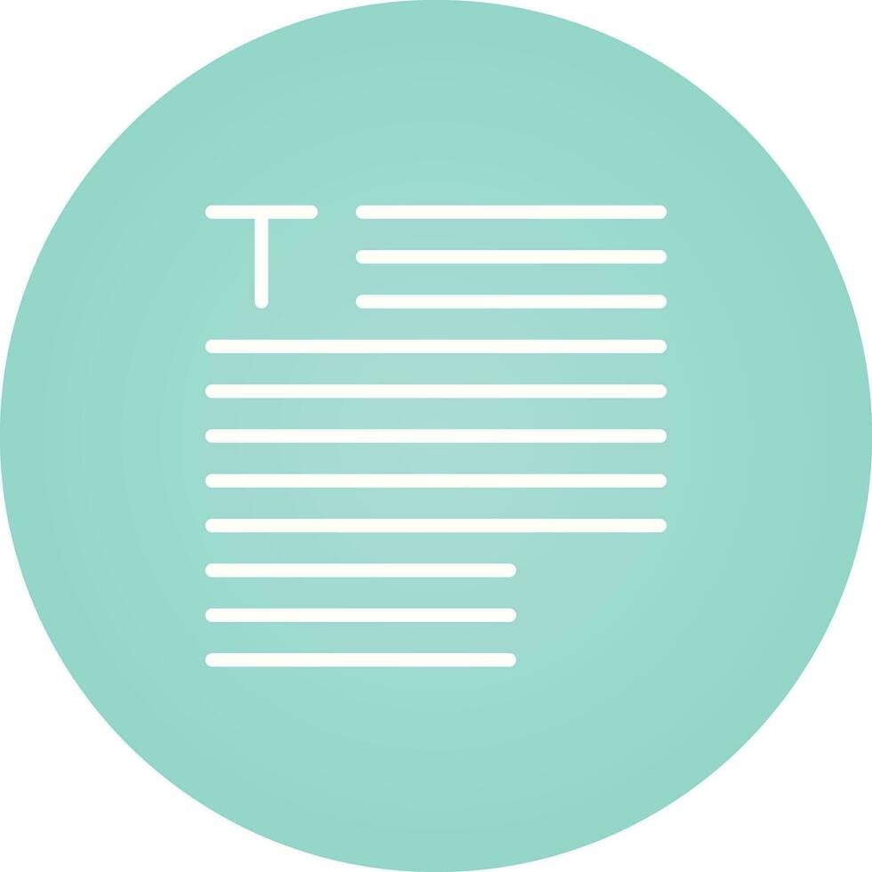 Typography Vector Icon