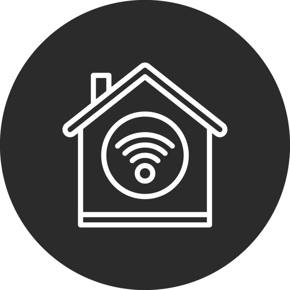 casa Wifi vector icono