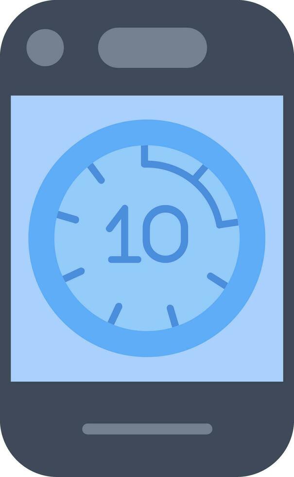 Mobile Phone Stopwatch Vector Icon