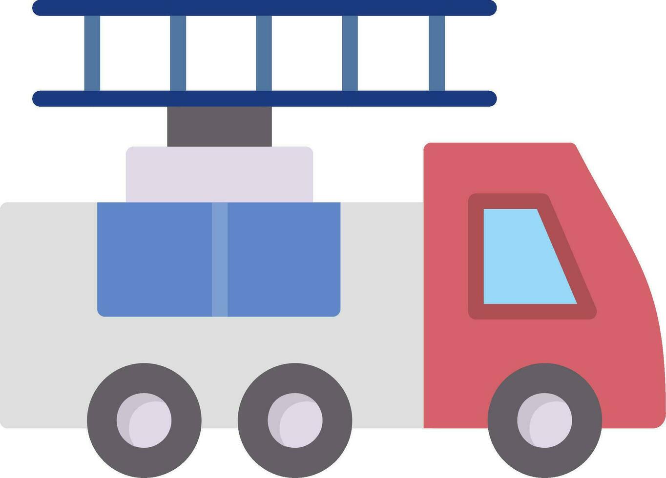 Ladder Truck Vector Icon
