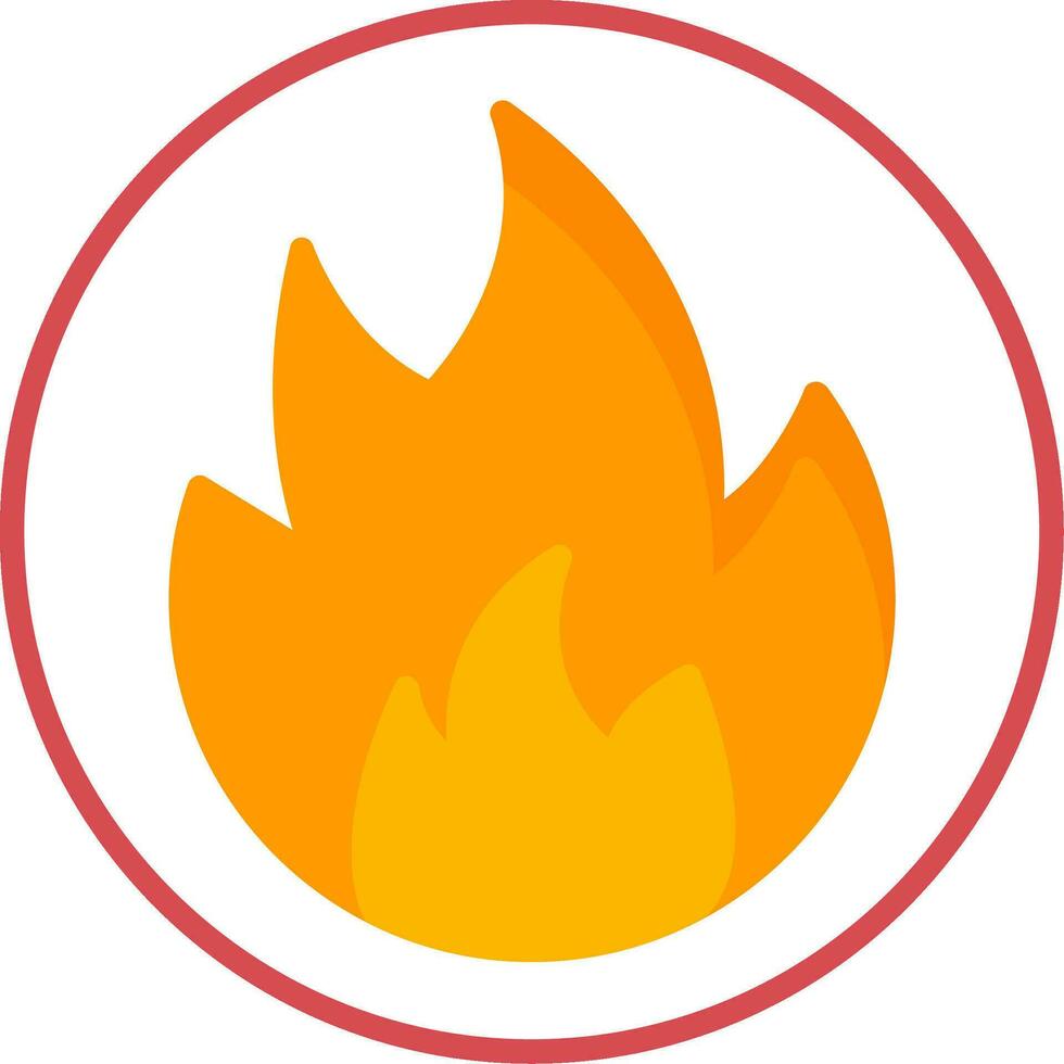 Flammable Vector Icon