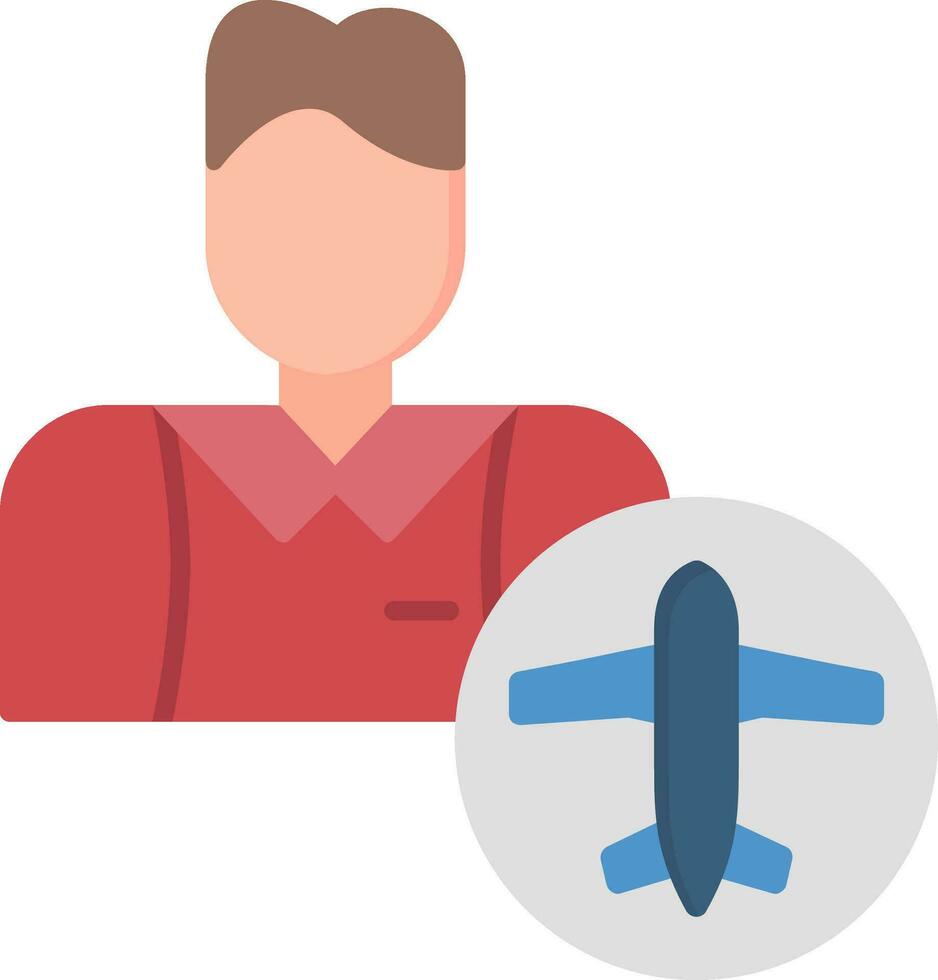 Flight Attendant Vector Icon