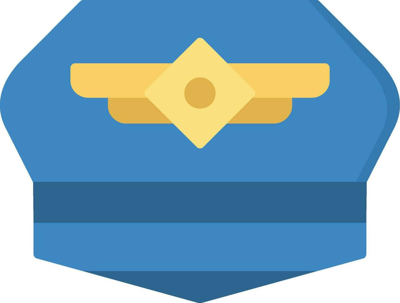 piloto sombrero vector icono