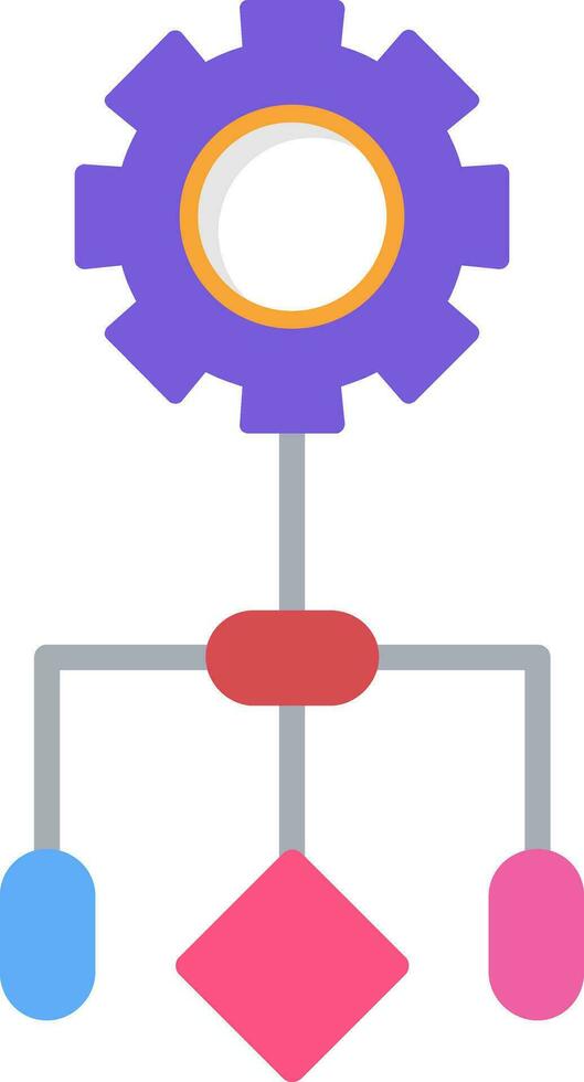 icono de vector de flujo de trabajo