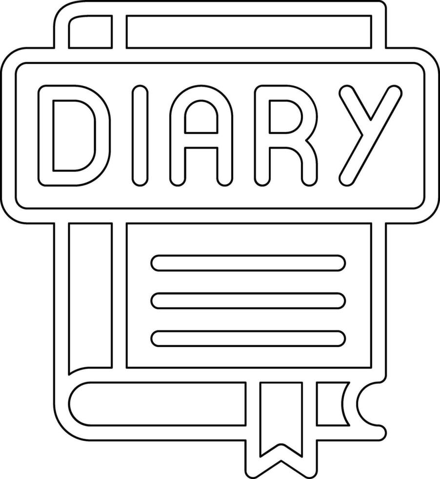 Diary Vector Icon