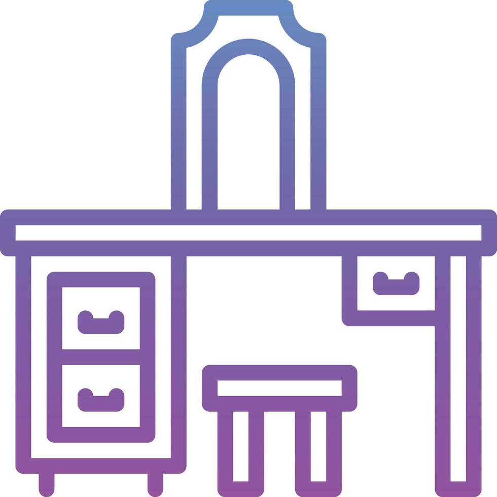 Dressing Table Vector Icon