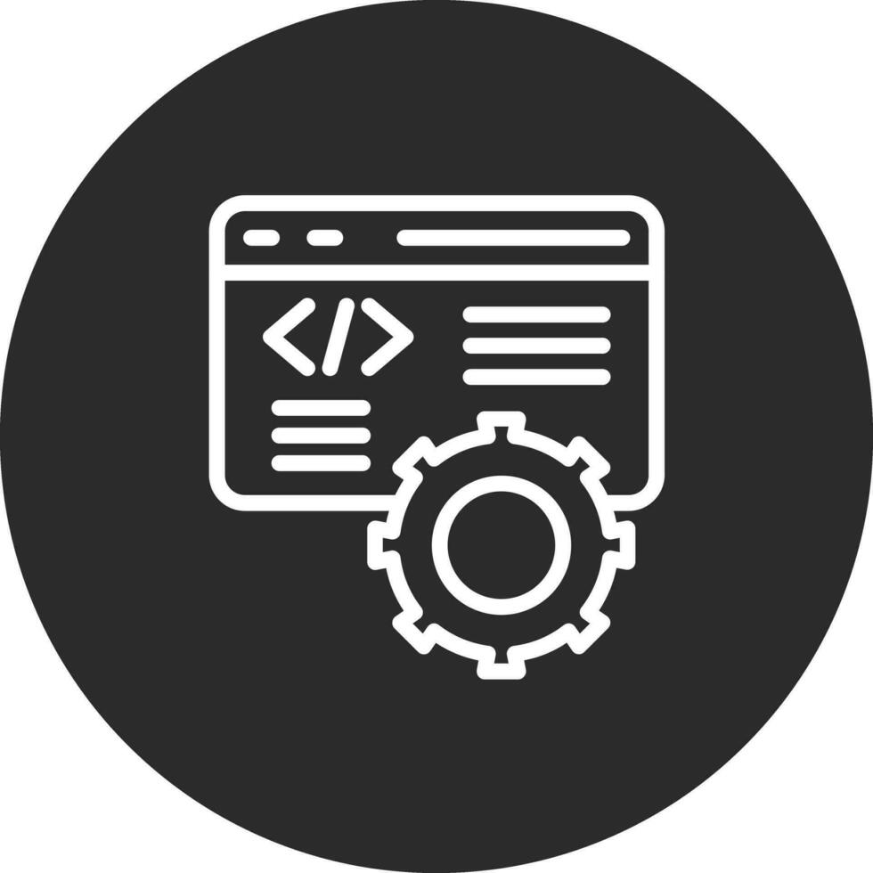 código Ingenieria vector icono