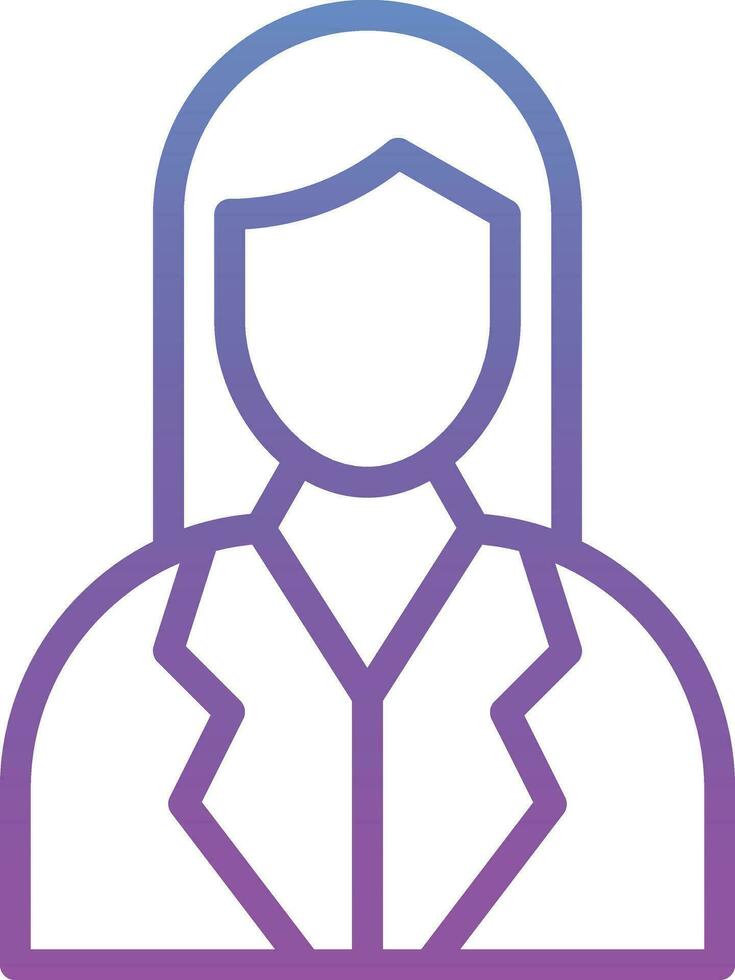 Female Financial Advisor Vector Icon