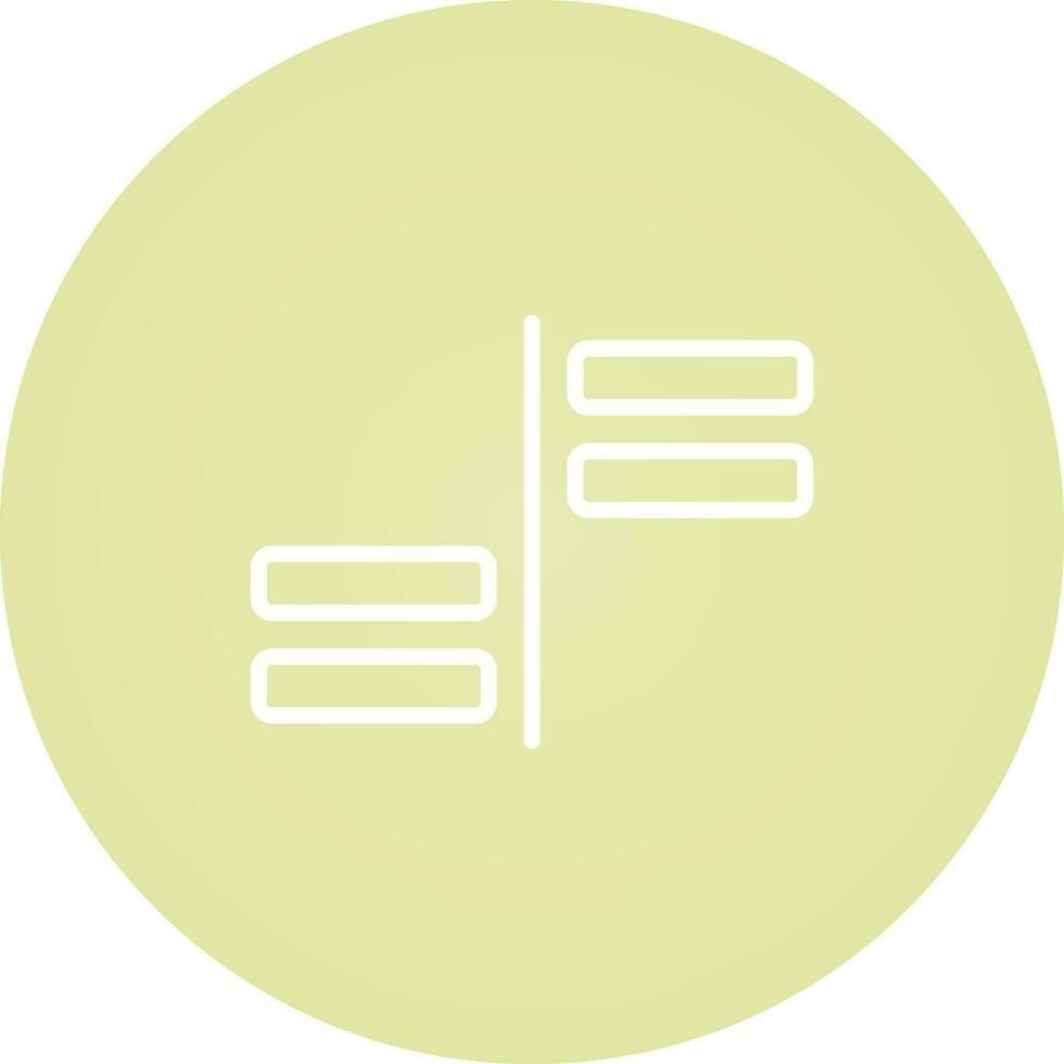 Horizontal Alignment Vector Icon