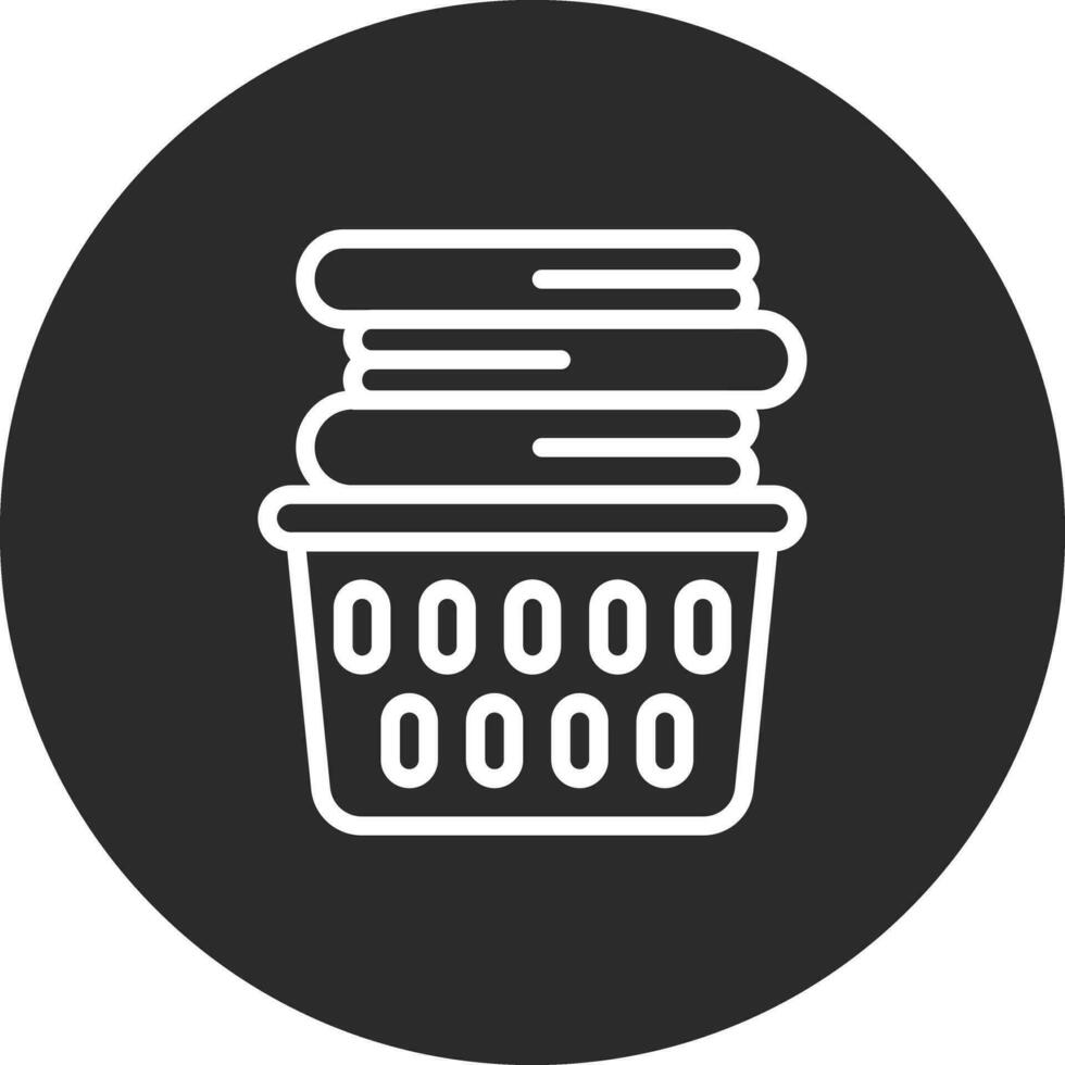 Laundry Basket Vector Icon