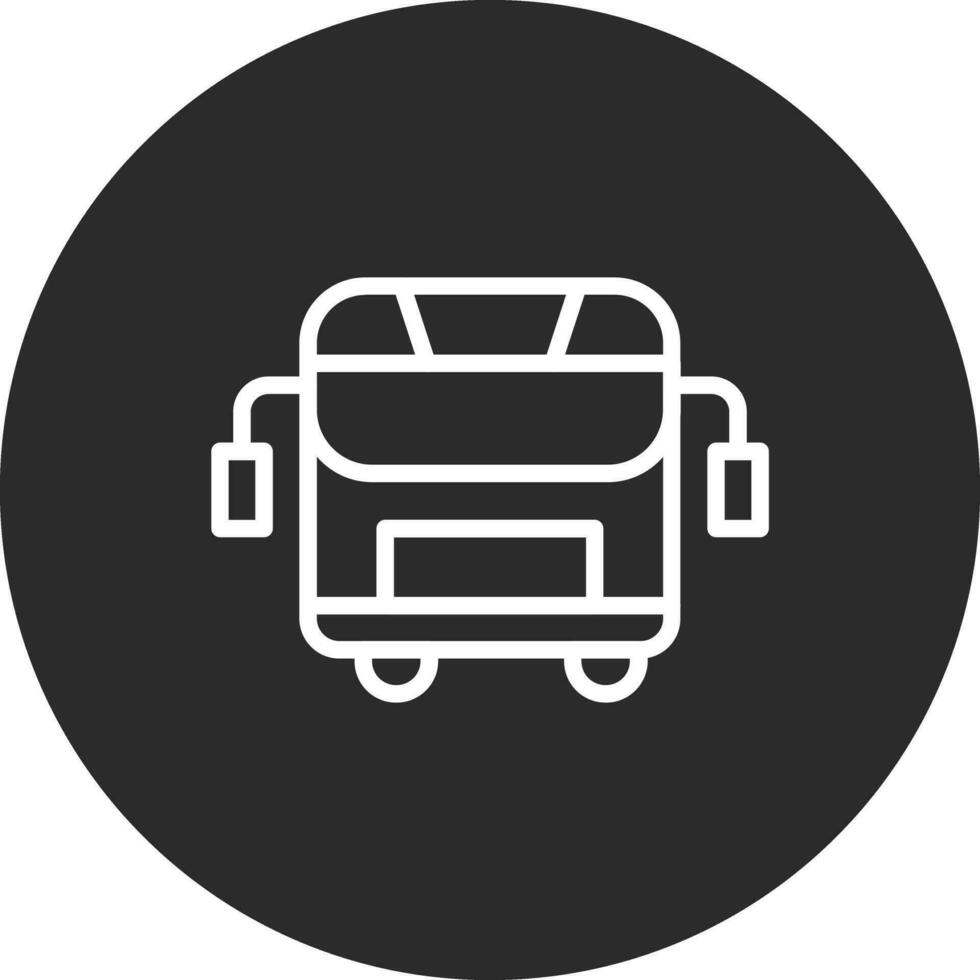 icono de vector de autobús escolar