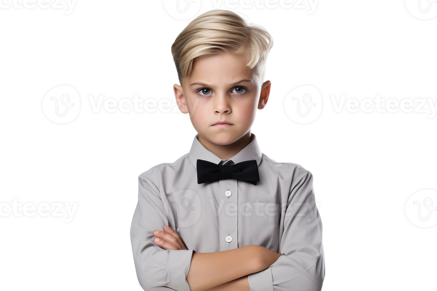 AI generated Confident German Boy on transparent background. png
