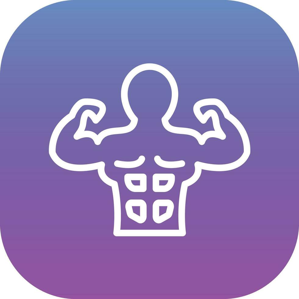 Body Builder Vector Icon