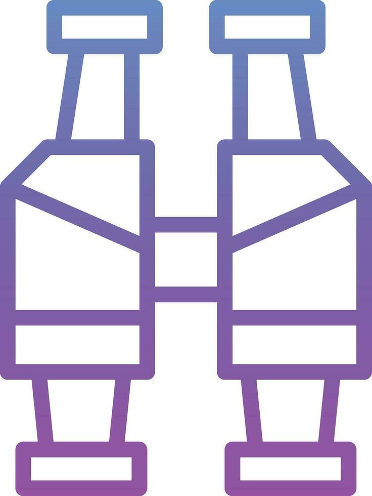 Army Bicoculars Vector Icon