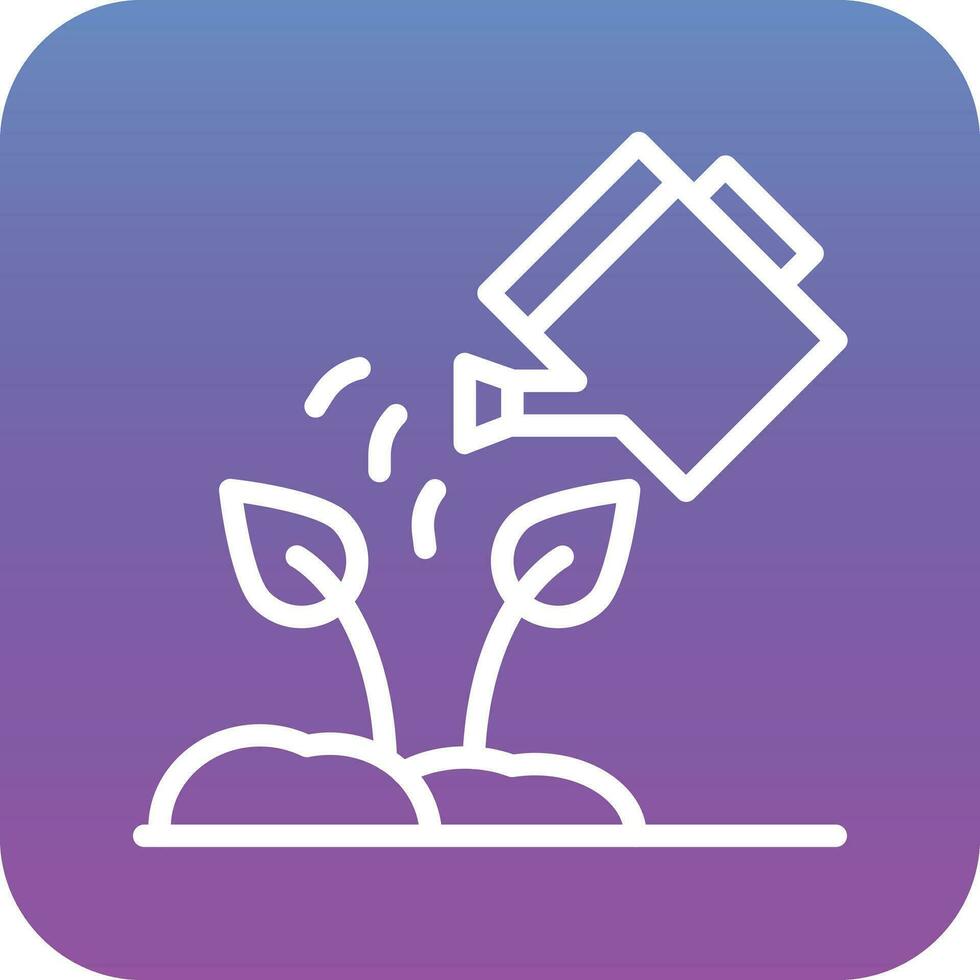 Watering Plants Vector Icon