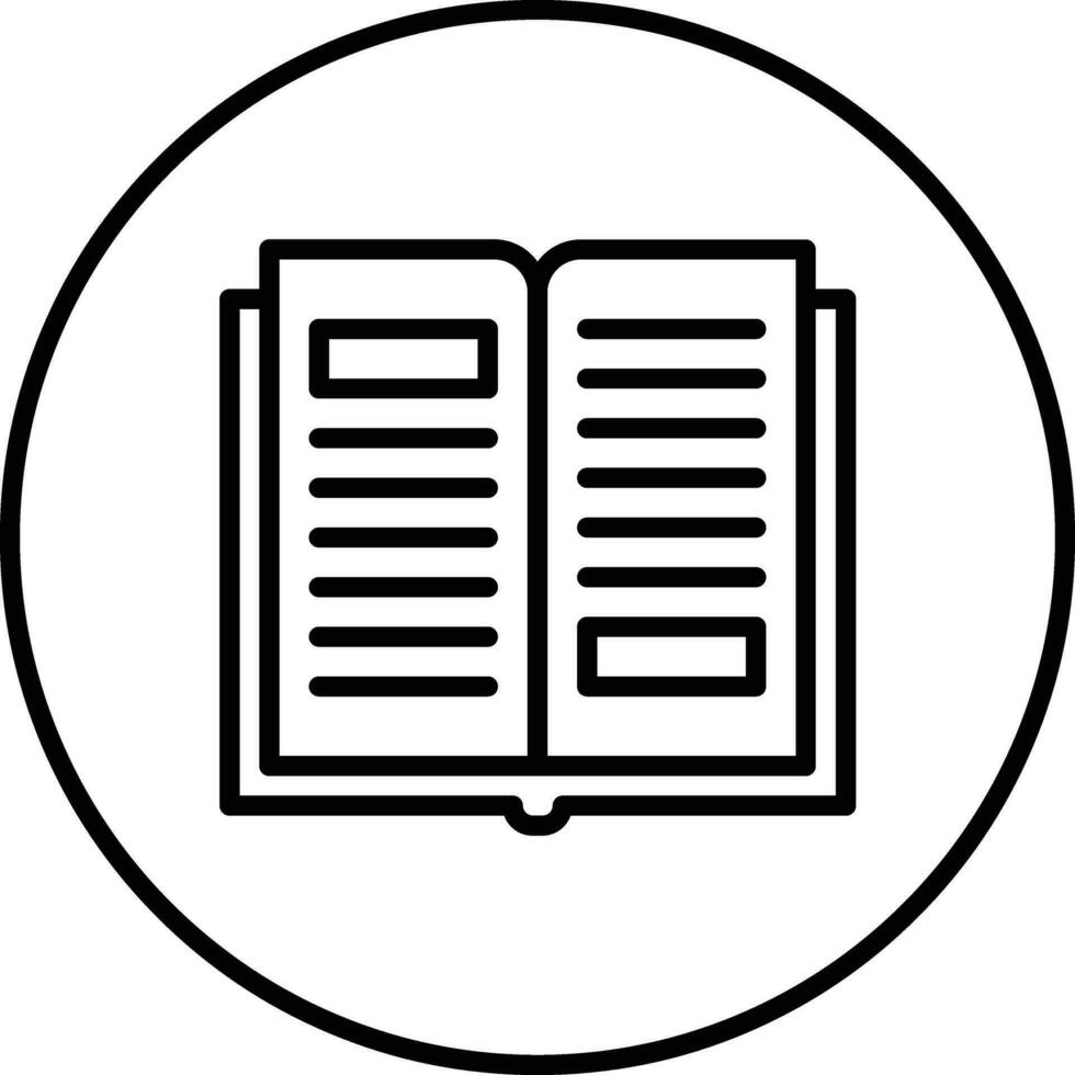 Open Book Vector Icon