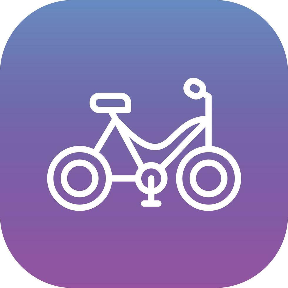 bicicleta juguete vector icono