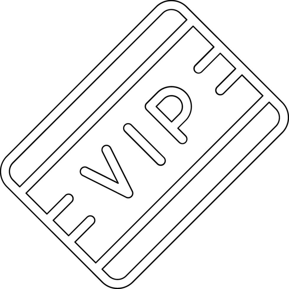 VIP Pass Vector Icon