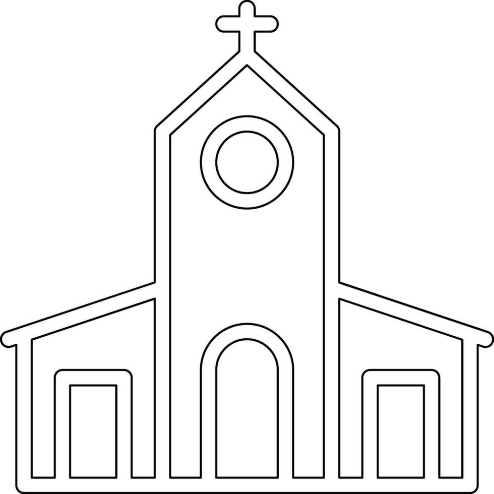 icono de vector de iglesia