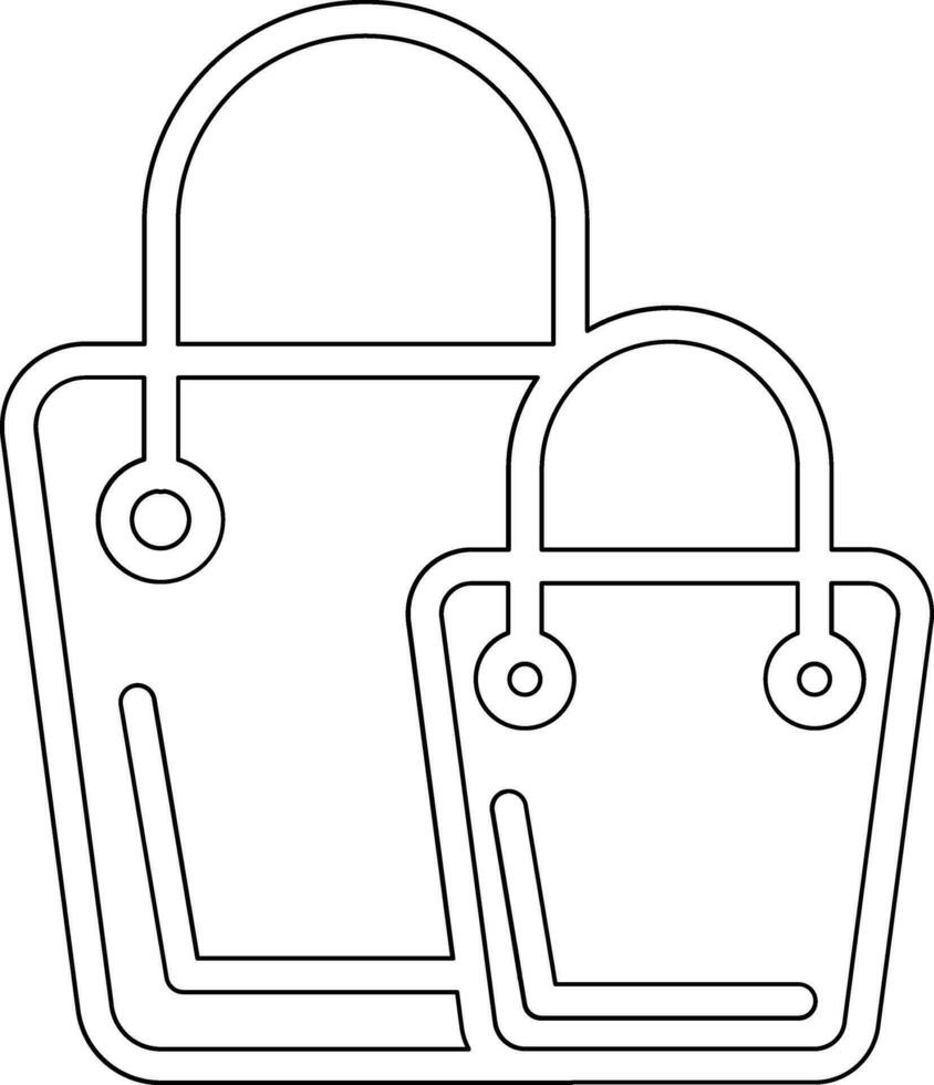 icono de vector de bolsa de compras