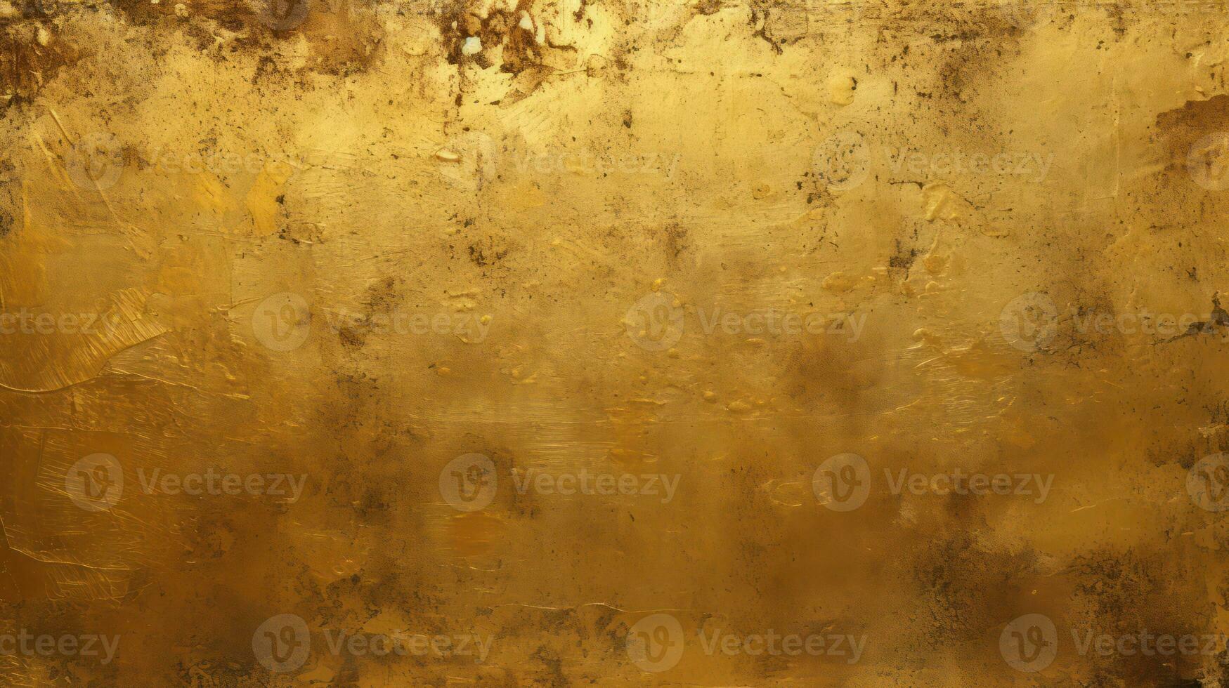 AI generated Luxury golden grunge decorative plaster wall abstract background. Generative AI photo