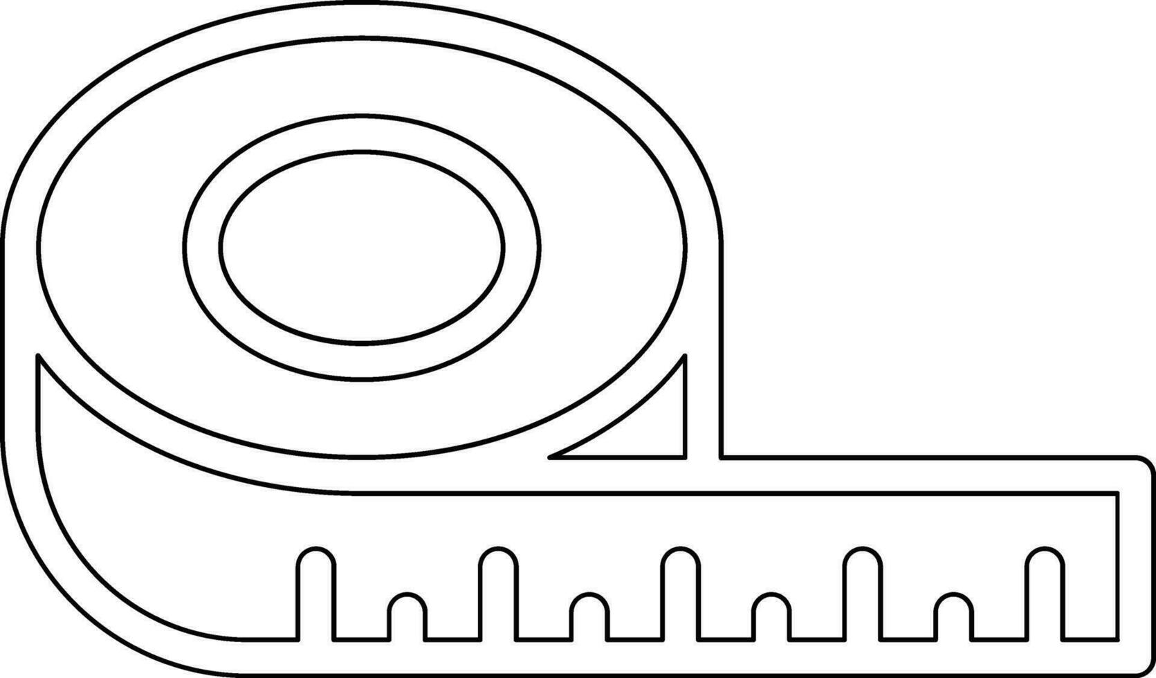 Measure Tape Vector Icon