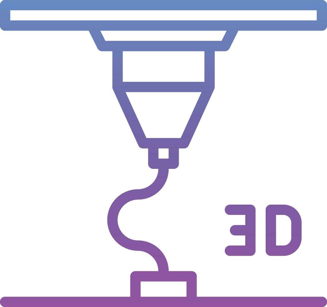 Ingenieria impresora vector icono