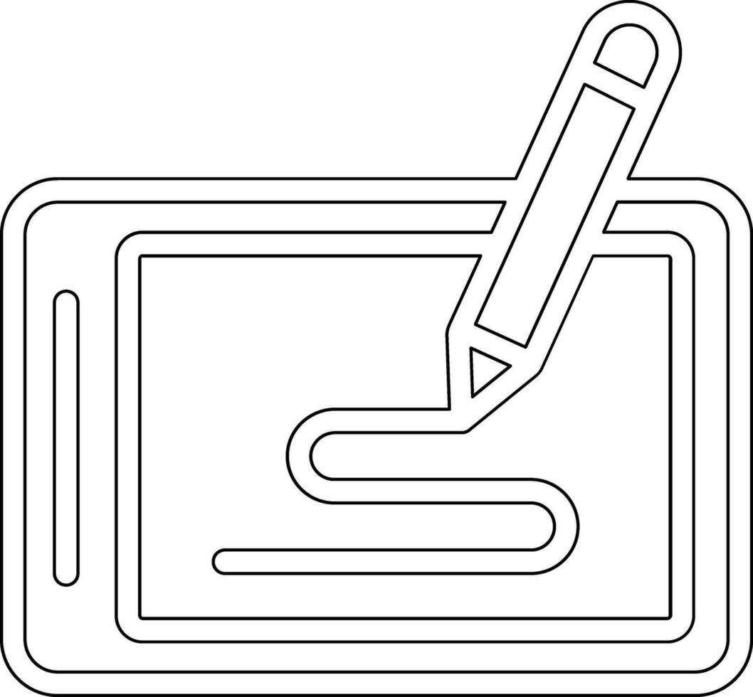 Pen Tablet Vector Icon