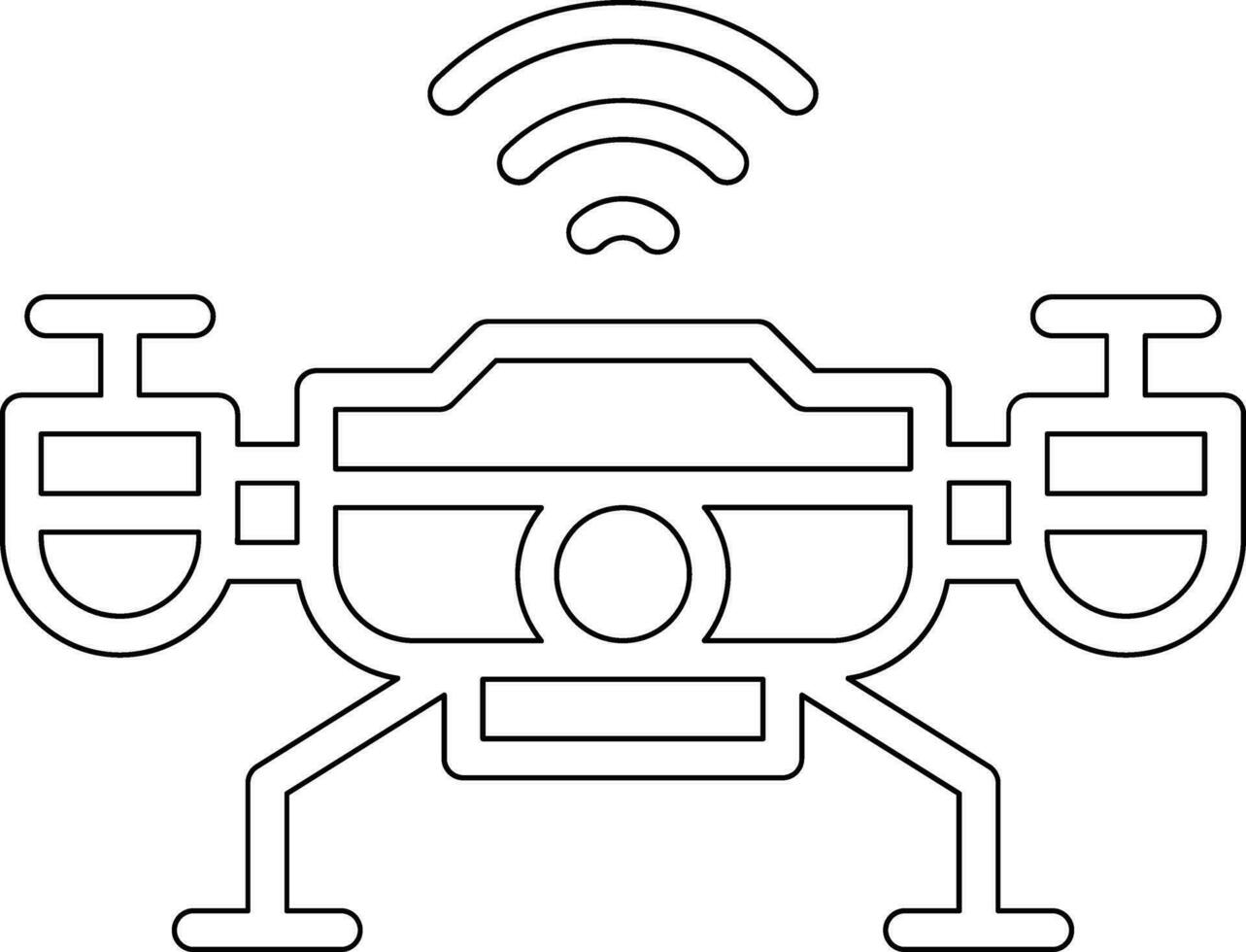 Smart Drone Vector Icon